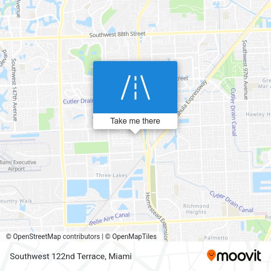 Mapa de Southwest 122nd Terrace
