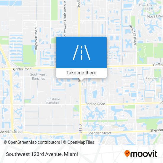Southwest 123rd Avenue map