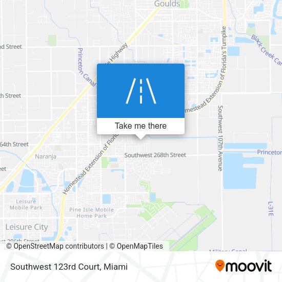 Mapa de Southwest 123rd Court