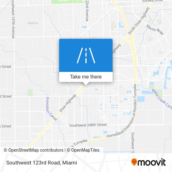 Mapa de Southwest 123rd Road