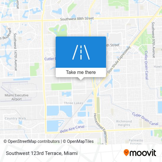 Southwest 123rd Terrace map