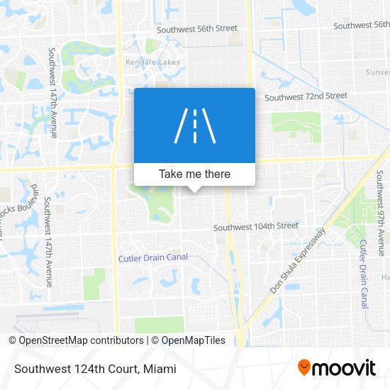 Southwest 124th Court map