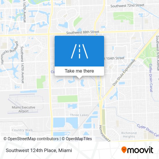 Mapa de Southwest 124th Place