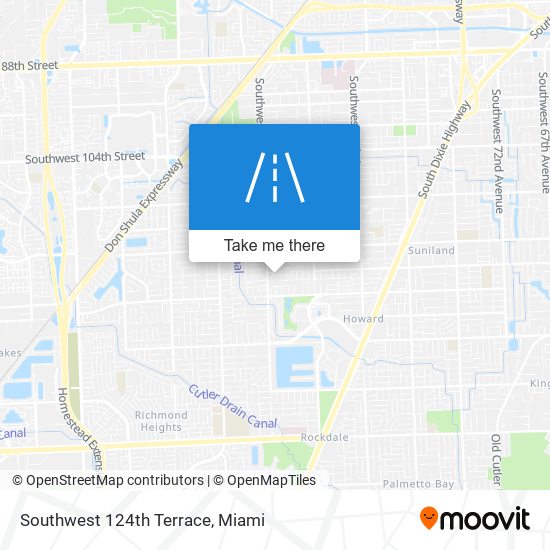 Southwest 124th Terrace map