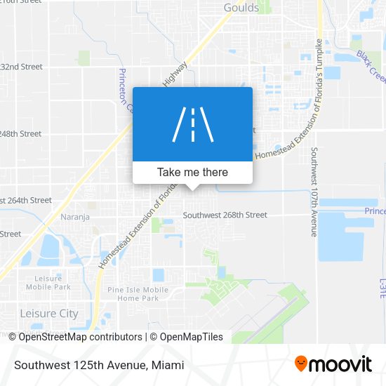 Southwest 125th Avenue map