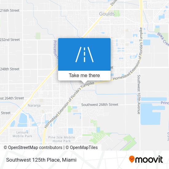 Mapa de Southwest 125th Place