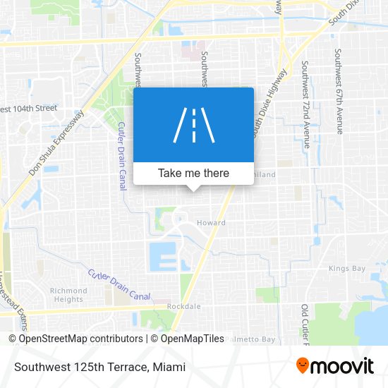 Mapa de Southwest 125th Terrace
