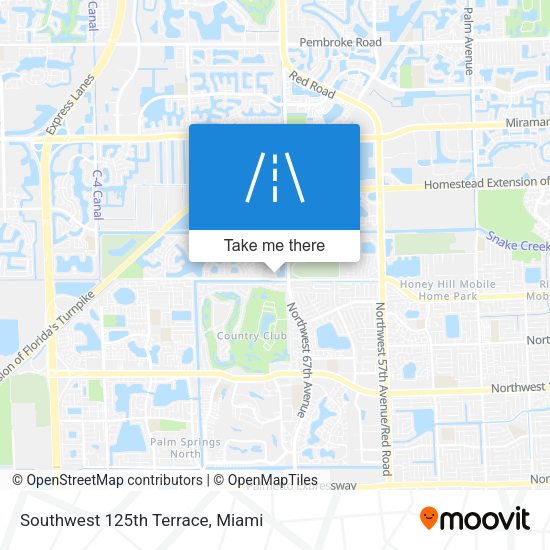 Southwest 125th Terrace map