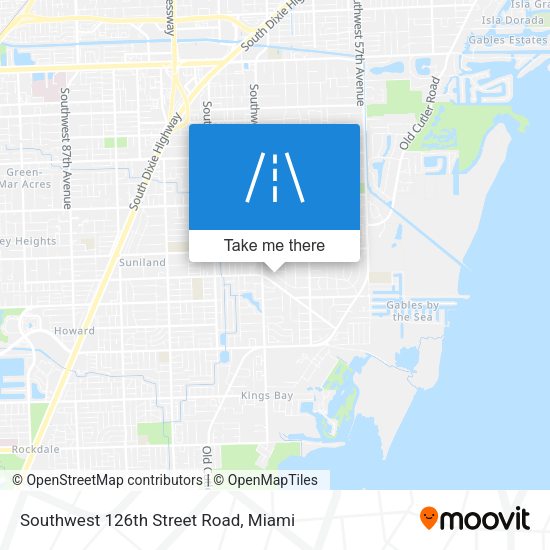 Southwest 126th Street Road map