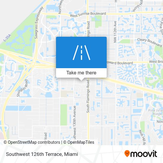 Southwest 126th Terrace map