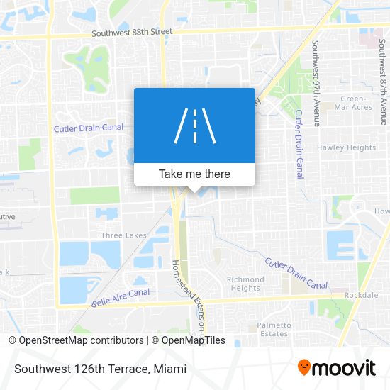 Southwest 126th Terrace map
