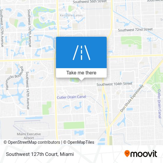 Southwest 127th Court map
