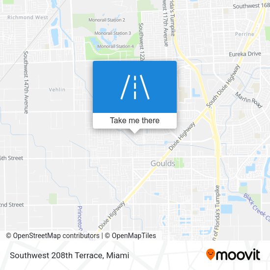Mapa de Southwest 208th Terrace