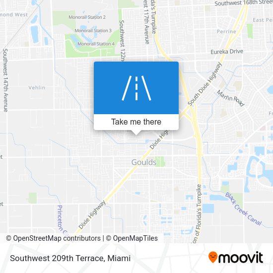Mapa de Southwest 209th Terrace