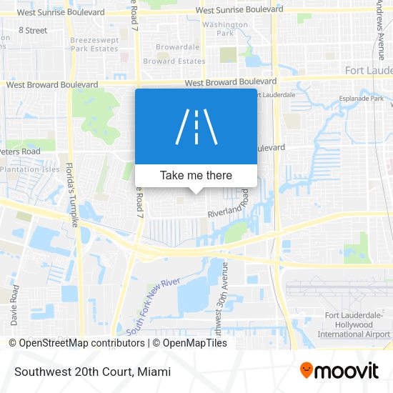 Mapa de Southwest 20th Court