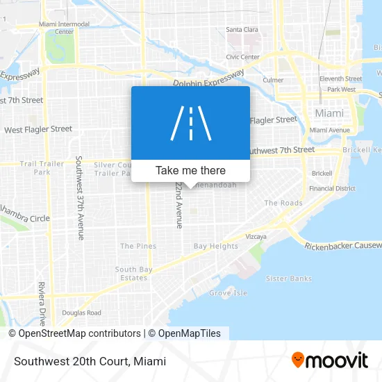Southwest 20th Court map