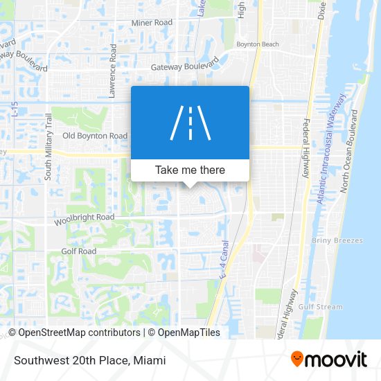Mapa de Southwest 20th Place