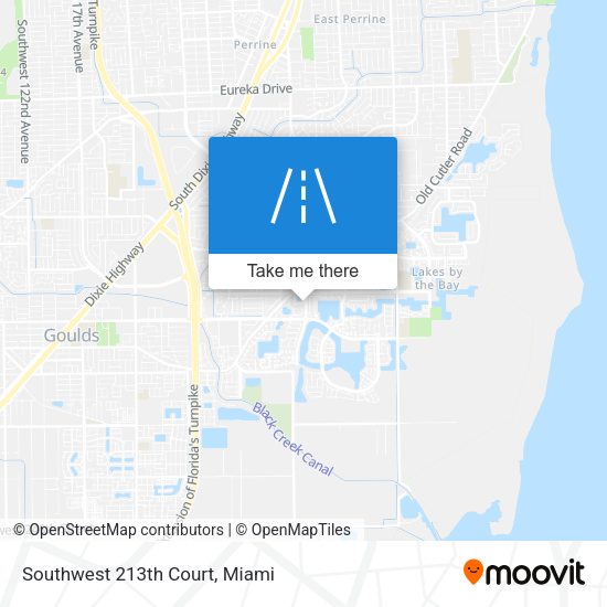 Southwest 213th Court map