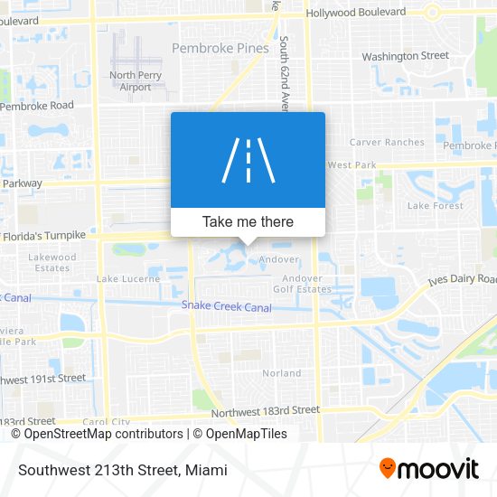 Mapa de Southwest 213th Street