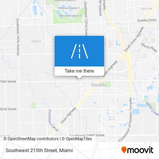 Mapa de Southwest 215th Street