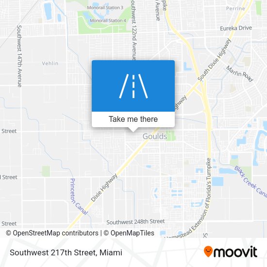 Southwest 217th Street map