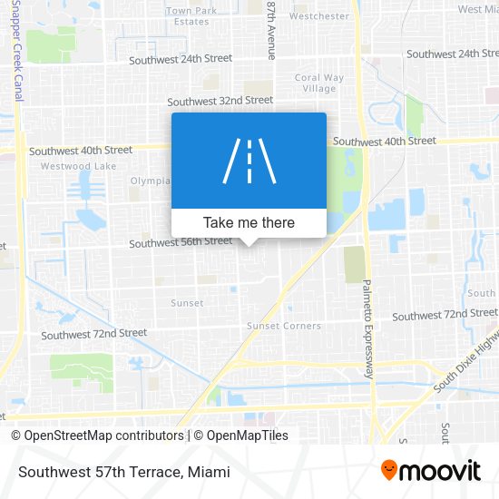 Mapa de Southwest 57th Terrace
