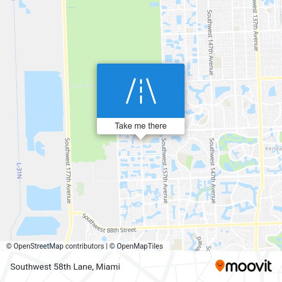 Mapa de Southwest 58th Lane