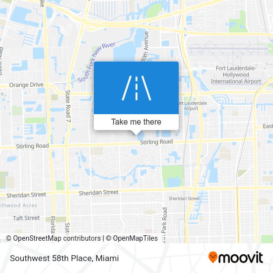 Southwest 58th Place map