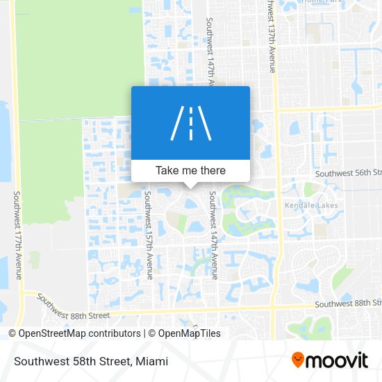 Southwest 58th Street map