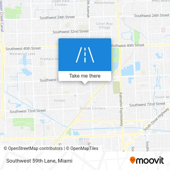 Southwest 59th Lane map