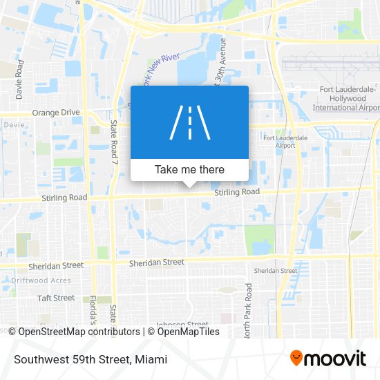 Southwest 59th Street map
