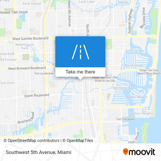 Mapa de Southwest 5th Avenue