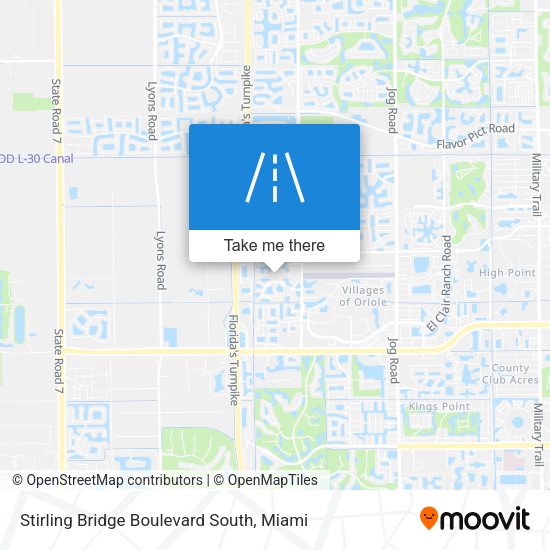 Mapa de Stirling Bridge Boulevard South