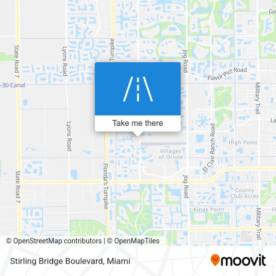 Stirling Bridge Boulevard map