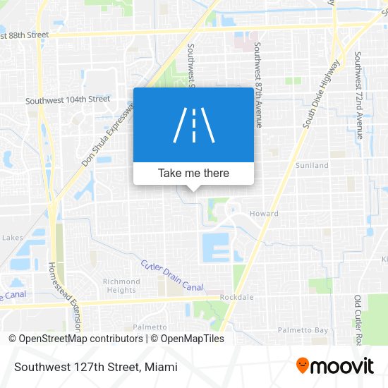 Southwest 127th Street map