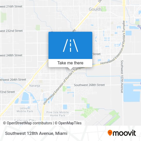 Southwest 128th Avenue map