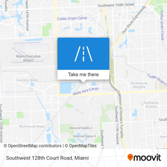 Mapa de Southwest 128th Court Road