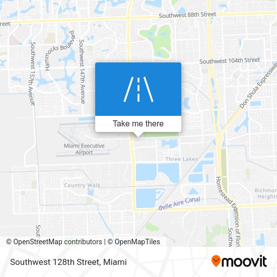 Southwest 128th Street map