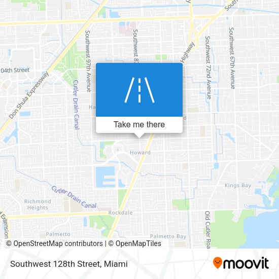 Southwest 128th Street map