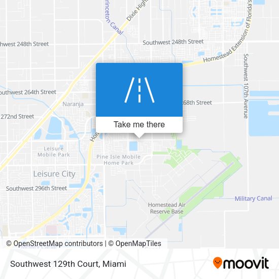 Mapa de Southwest 129th Court