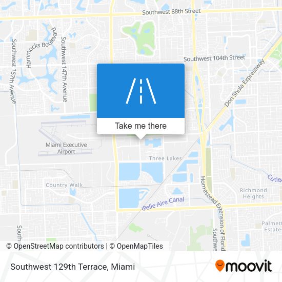 Southwest 129th Terrace map