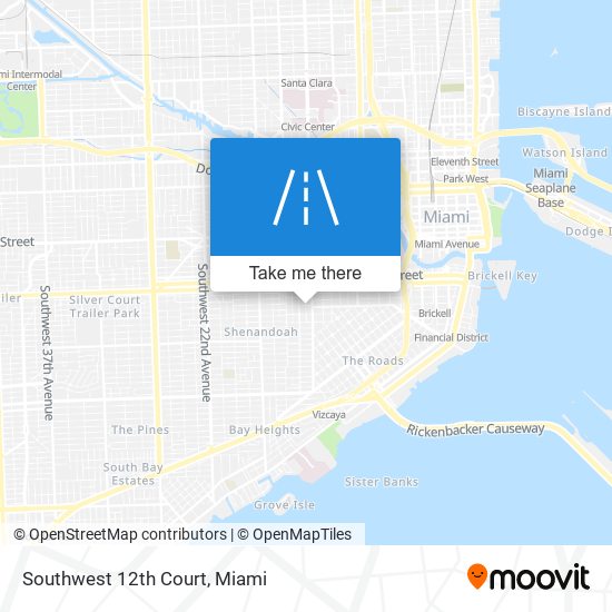 Mapa de Southwest 12th Court