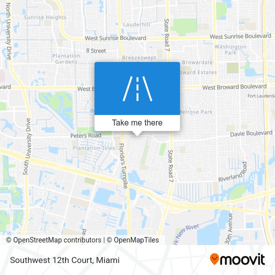 Mapa de Southwest 12th Court
