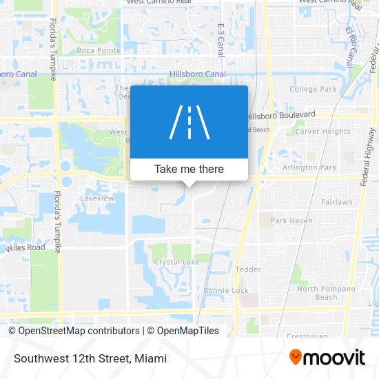 Southwest 12th Street map