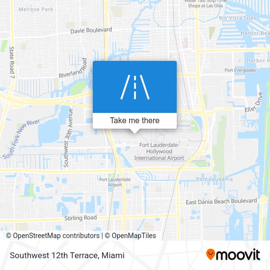 Mapa de Southwest 12th Terrace