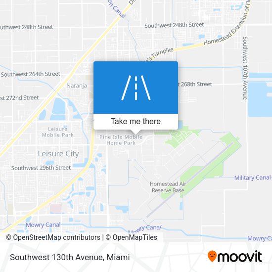 Southwest 130th Avenue map