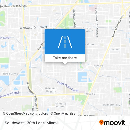 Mapa de Southwest 130th Lane