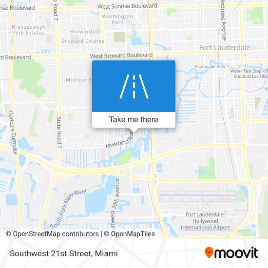 Mapa de Southwest 21st Street
