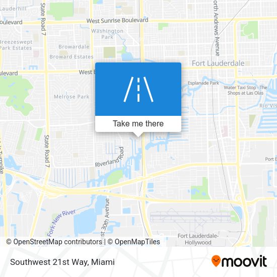 Mapa de Southwest 21st Way