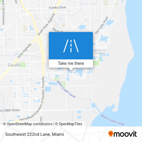 Southwest 222nd Lane map